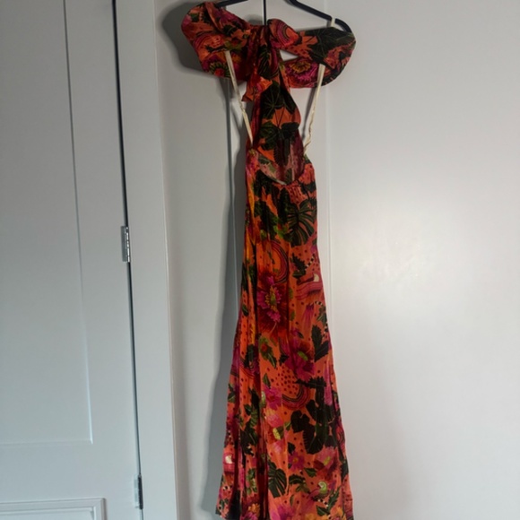 FARM RIO Blooming Garden Midi Dress Size S - Picture 3 of 4